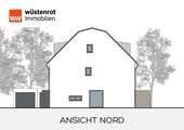 Nordansicht - Reihenmittelhaus mit 112,20 m&sup2; in Baldham zum Kaufen