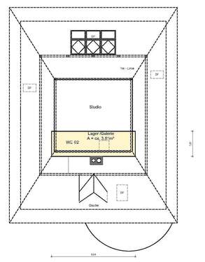 Lager auf der Galerie - 