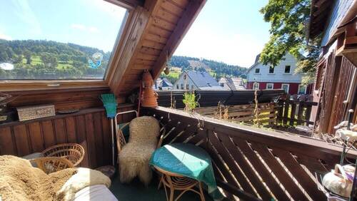 Balkon am Wohnzimmer Haus 2 - 