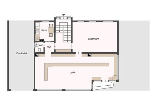 Gewerbe Erdgeschoss - 