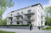 Blick auf das Wohngebäude - 2 Zimmer Etagenwohnung zur Miete in Eching