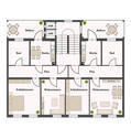 Grundriss Obergeschoss 1 - 3 - 