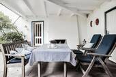 Veranda mit offenem Kamin - 