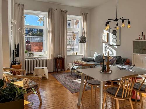 Wohnzimmer - Etagenwohnung mit 59,00 m² in Kiel zum Kaufen