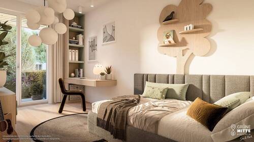 Wohn- u. Einrichtungsbeispiel - 3 Zimmer Etagenwohnung in Kirchheim b. München