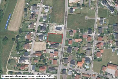 Luftbild mit Quellenangabe - Grundstück zum Kaufen in Nabburg