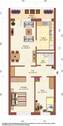 Grundriss Möblierungsvorschlag - 3 Zimmer Etagenwohnung zur Miete in Olbersdorf