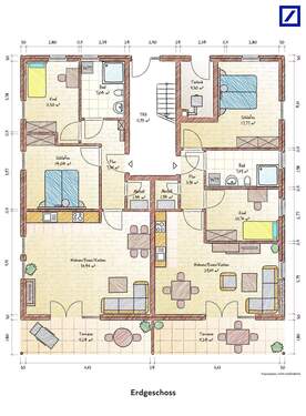 Erdgeschoss - Etagenwohnung mit 77,00 m² in Bremen zum Kaufen