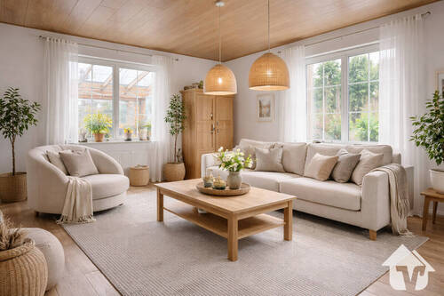 Wohnzimmer visualisiert - 