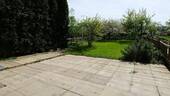 Blick über Terrasse und Garten - 5 Zimmer Reihenmittelhaus in Schwäbisch Gmünd