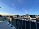Blick von der Dachterrasse - * Penthouse - Dachterrasse - Einbauküche - Fußbodenheizung *