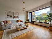 Visualisierung Wohnzimmer - 4 Zimmer Mehrfamilienhaus, Wohnhaus zum Kaufen in Remscheid