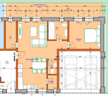 Grundrißplan - 2 Zimmer Etagenwohnung in Nürnberg