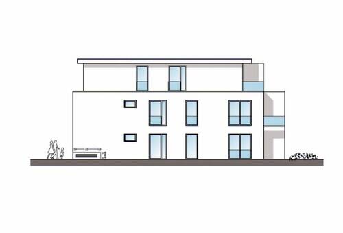 West-Ansicht - Etagenwohnung mit 92,40 m&sup2; in Paderborn zum Kaufen