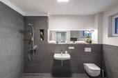 Barrierefreies Badezimmer - Etagenwohnung mit 64,50 m&sup2; in Niederwerrn zum Kaufen