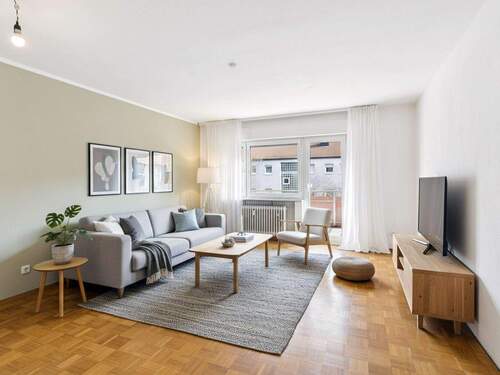 Wohnzimmer (Einrichtungsvorschlag) - Etagenwohnung mit 50,90 m&sup2; in Stuttgart zum Kaufen