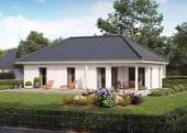 Hausansicht - gemütlicher, barrierefreier Bungalow inkl. Grundstück