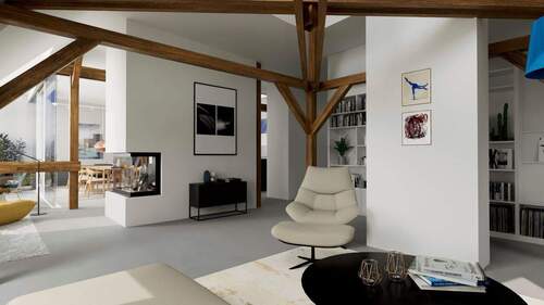 Wohnzimmer - 4 Zimmer Etagenwohnung zum Kaufen in Berlin