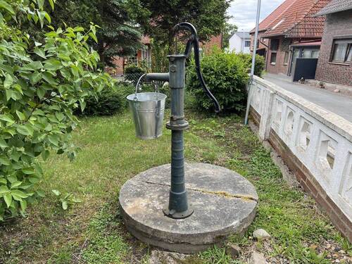 Schwengelpumpe im Garten.JPG - 