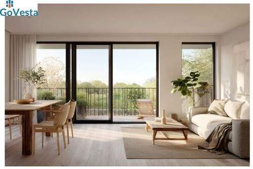 Wohnzimmer // unverbindliche Visualisierung- Abweichung in der Ausführung vorbehalten - Etagenwohnung mit 107,20 m&sup2; in Colditz zum Kaufen