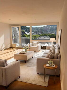 Wohnzimmer mit Home Staging - 2 Zimmer Etagenwohnung in Bingen
