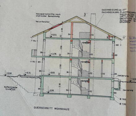 Querschnitt Wohnhaus - 