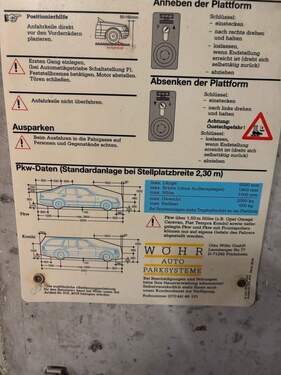 Maße - Garage, Stellplatz in Lörrach