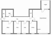 Grundriss - 4 Zimmer Etagenwohnung zur Miete in Elsdorf