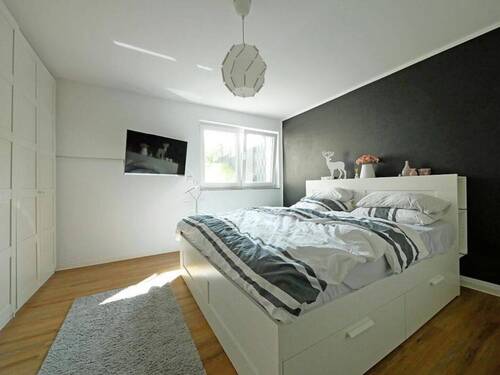 Schlafzimmer mit Bad en Suite - 