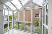 Der angrenzende Wintergarten ist ganzjährig nutzbar. - Etagenwohnung mit 95,60 m&sup2; in Steinhagen zum Kaufen