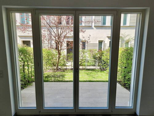 Ausblick aus der Küche - 5 Zimmer Mehrfamilienhaus, Wohnhaus in Potsdam