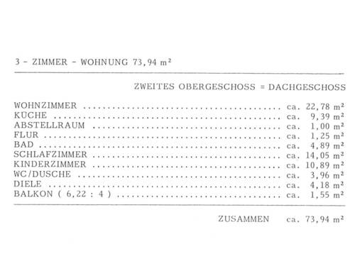 Wohnflächenberechnung - 