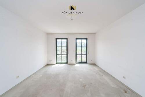 EG: Schlafzimmer mit Zugang zum Balkon - 