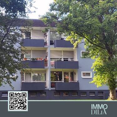 IMMODILIA_Andersenstr_Quadrath_Aussen - schöne sanierte 3 Zimmer Wohnug 68qm mit Loggia