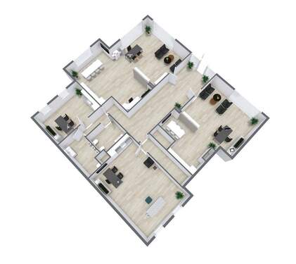 Mögliche Aufteilung - Kernsanierte BüroeinheitPraxisLadenfläche zur Miete in Klosterlechfeld