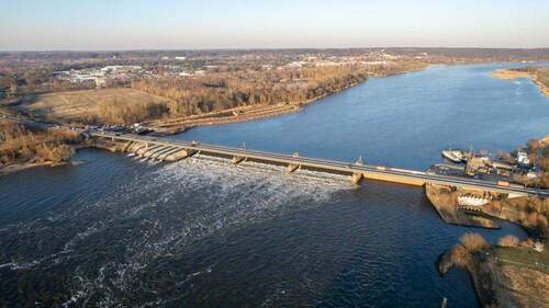 Drohnenaufnahme Geesthacht - Fischtreppe - 