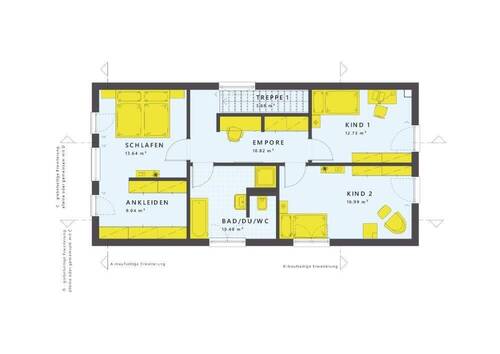 Clevere Raumaufteilung OG - 