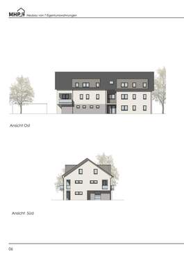 Ansicht Ost / Süd - 3 Zimmer Etagenwohnung zum Kaufen in Werl