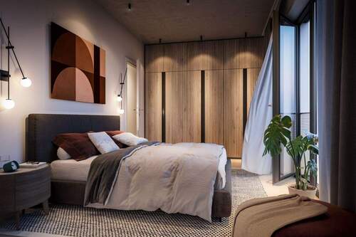 Schlafzimmer - Etagenwohnung mit 76,60 m&sup2; in Germering zum Kaufen