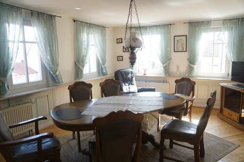 Wohnzimmer OG - 6 Zimmer Mehrfamilienhaus, Wohnhaus in Balingen