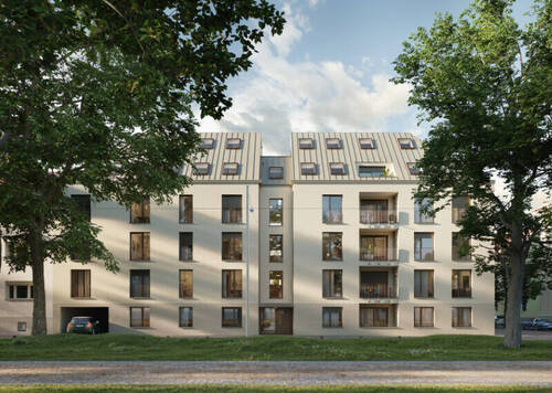 Straßenansicht Kurpark Bad Cannstatt - 2 Zimmer Etagenwohnung in Stuttgart / Bad Cannstatt
