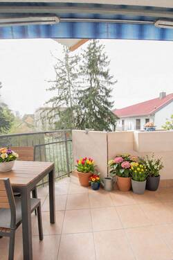 Balkon - 3 Zimmer Etagenwohnung in Limburgerhof