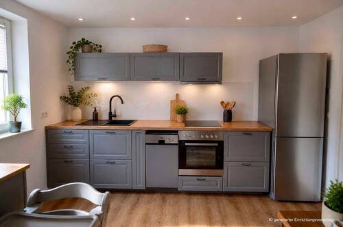 Küche (Vorschlag).jpg - 3 Zimmer Etagenwohnung zur Miete in Borna