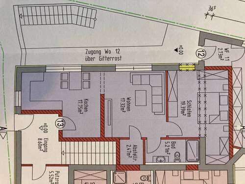 GW_NE13_Plan_2660.jpg - 2 Zimmer Etagenwohnung in Grafenwiesen