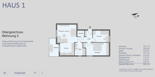 Whg. 3 im Haus 1 - 