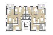 015 - Haus B - Grundriss 1. Obergeschoss - 