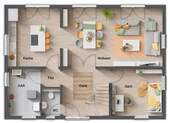 Grundriss-Einfamilienhaus-Landhaus-142-Erdgeschoss - 