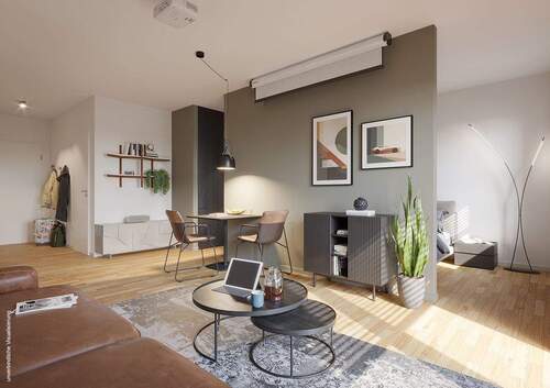 Wohnzimmer Dünenhaus WE 216 - 