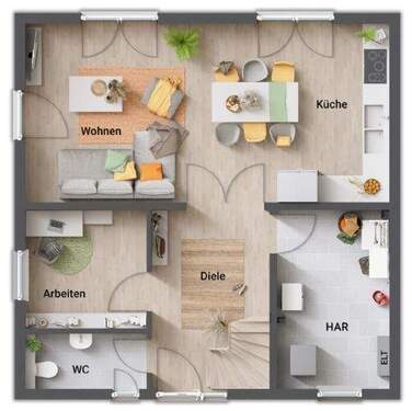 Arbeitszimmer + großer HAR - 