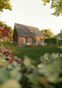 Eingangsgiebel Klinker Gartenansicht - 